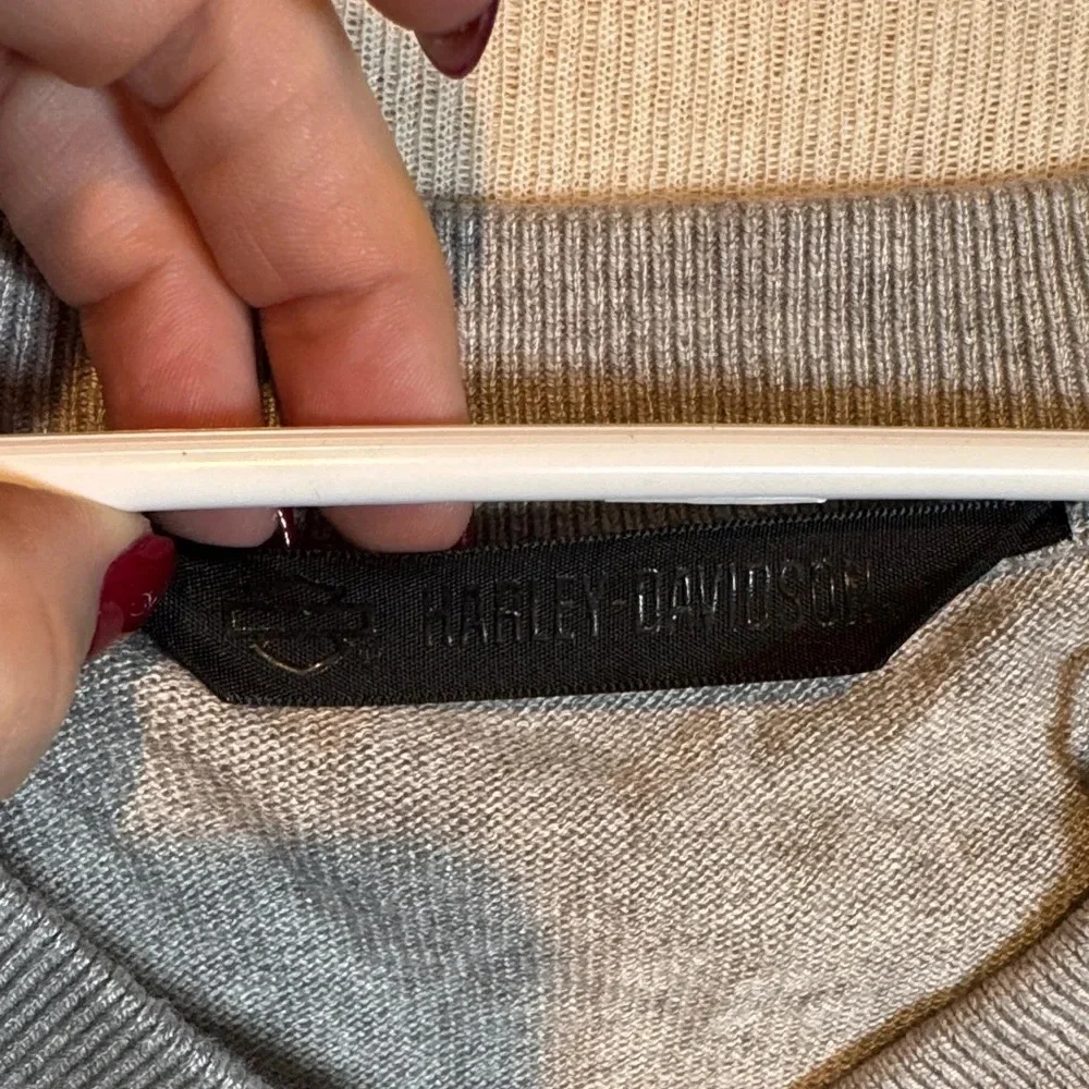 Harley-Davidson Light Gray‎ wool Knit Top NWOT